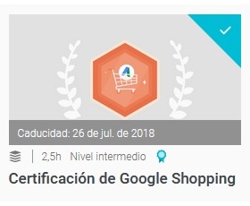 certificacion de google shopping