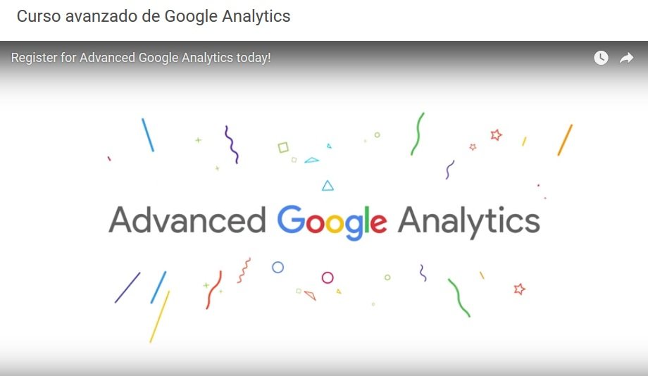 curso avanzado de google analytics