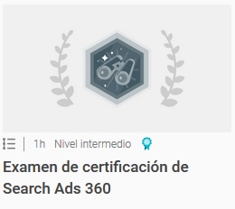 Examen de certificación de Search Ads 360