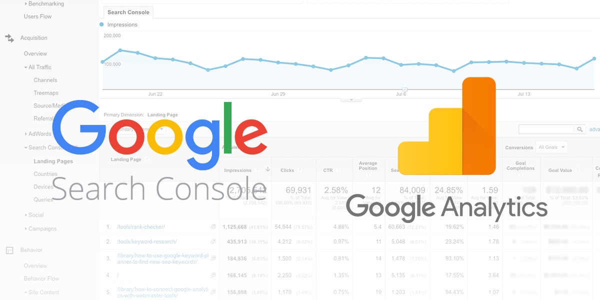 sincroniza search console y google analytics