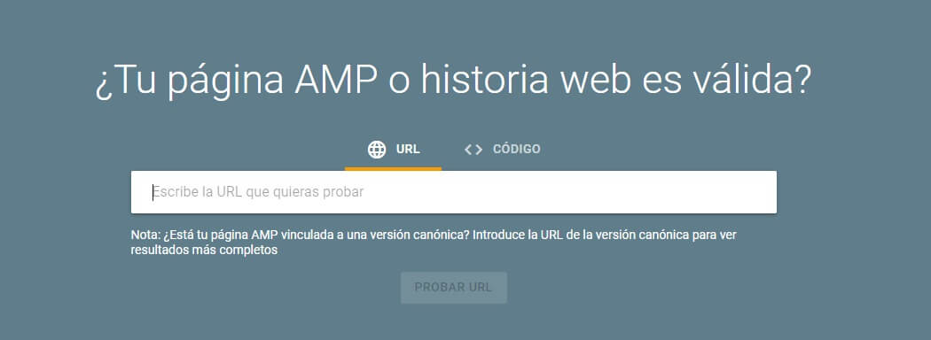 tutorial search console prueba amp