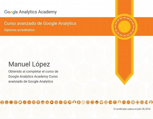 Certificado Google Analytics avanzado