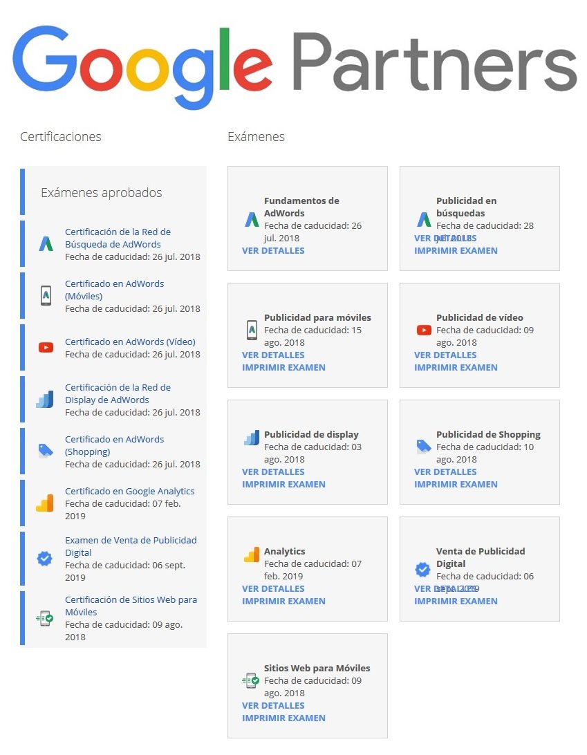 certificaciones google partners