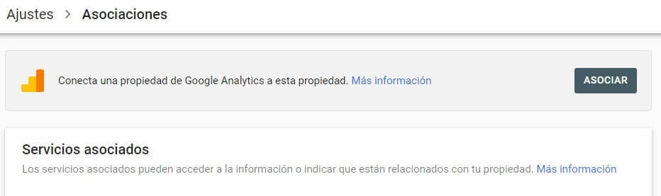 search console insights asociar analytics gsc